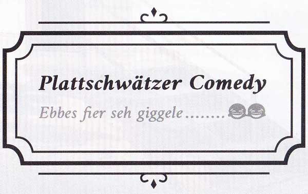 Plattschwätzer Comedy
